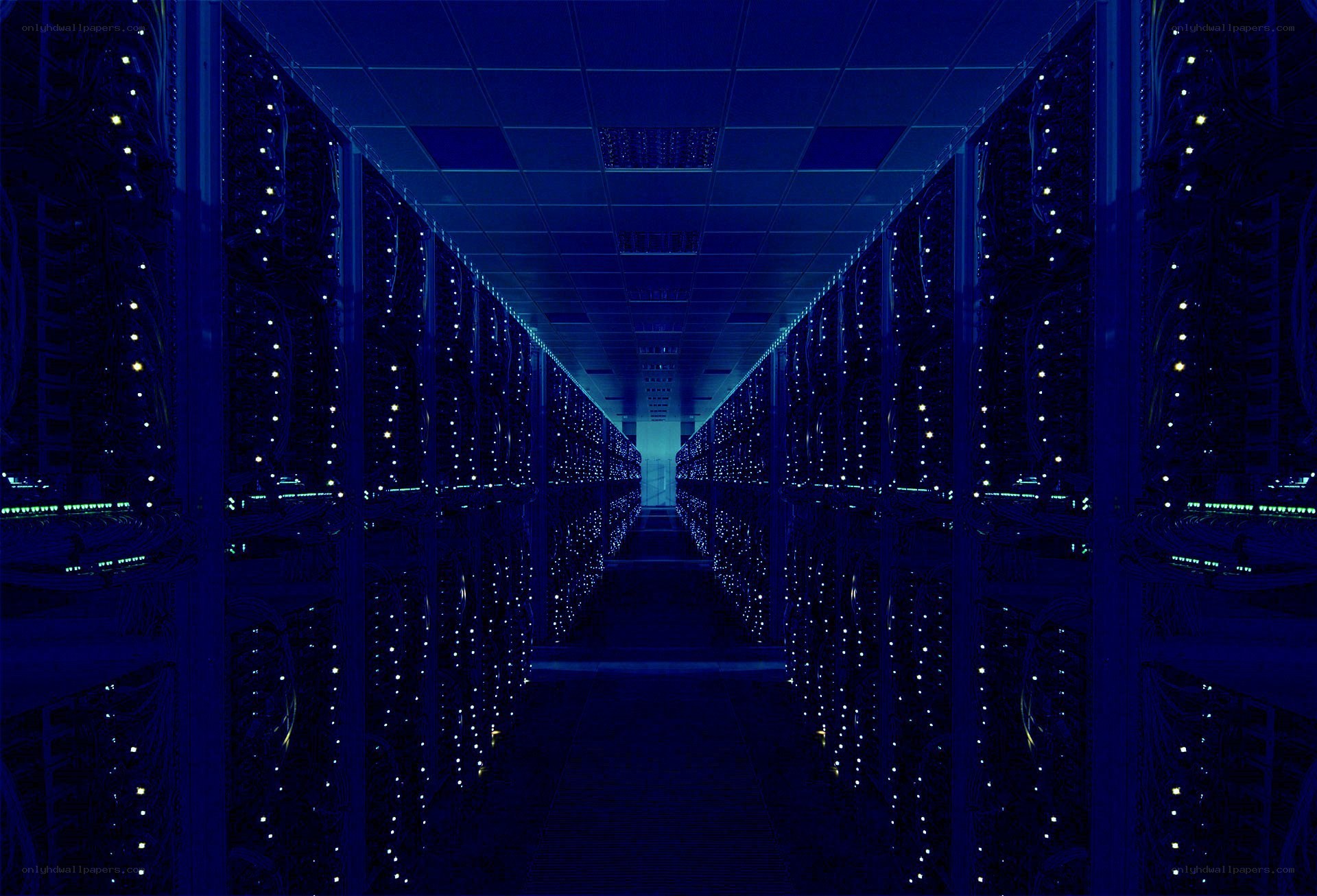 server room corridor