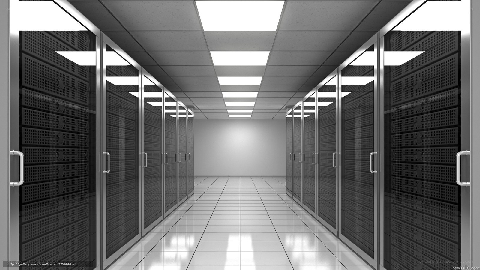 server room corridor