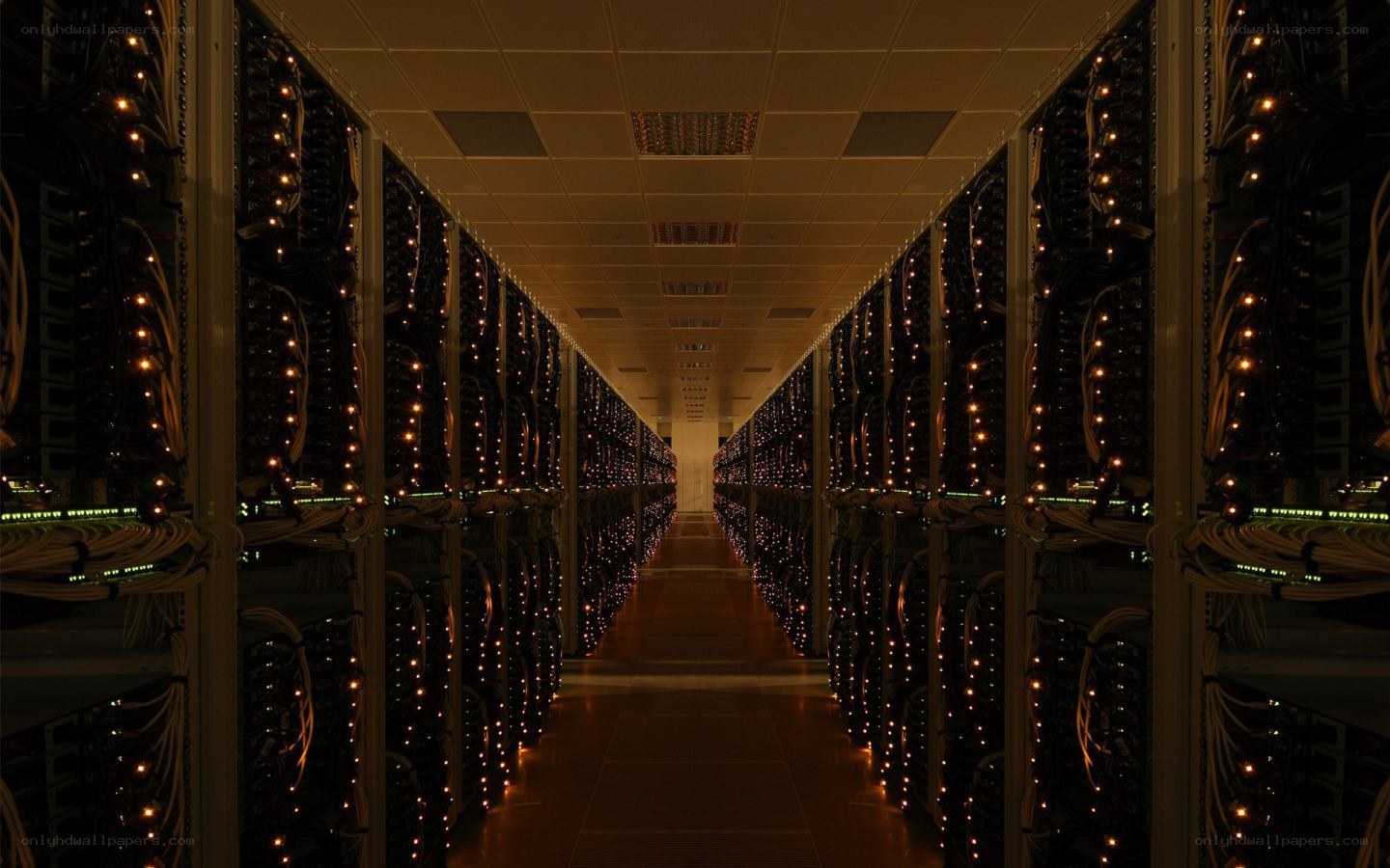 server room corridor