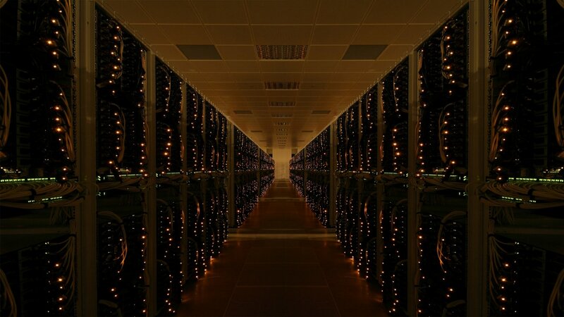 server room corridor