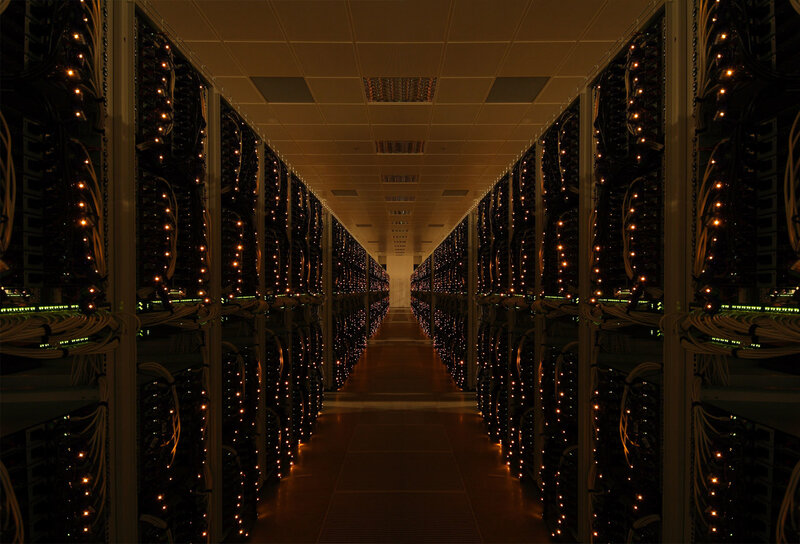 server room corridor