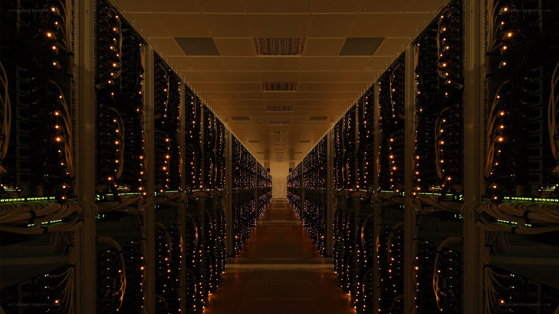 server room corridor