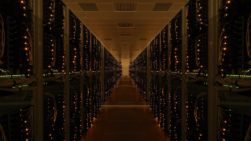 server room corridor