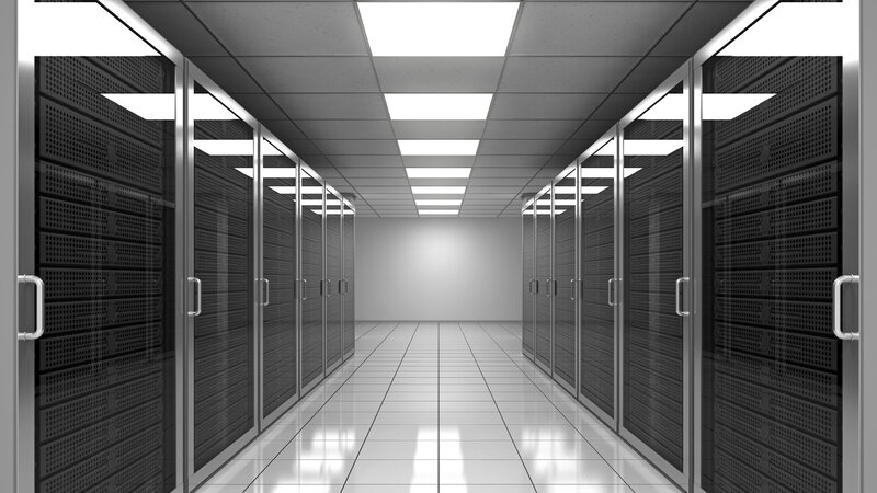 server room corridor