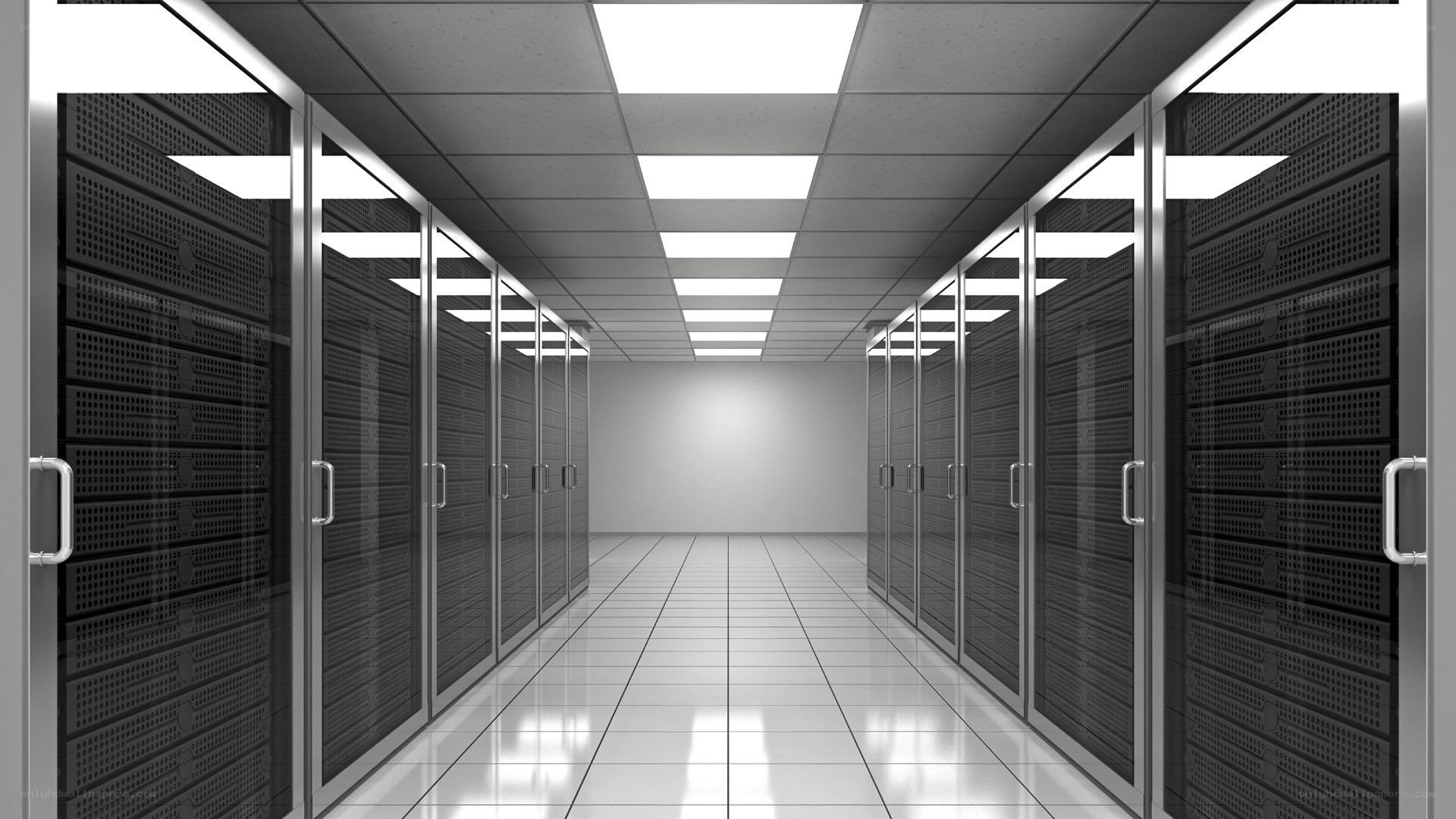 server room corridor