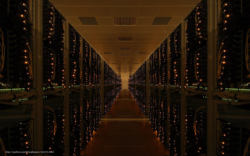 server room corridor