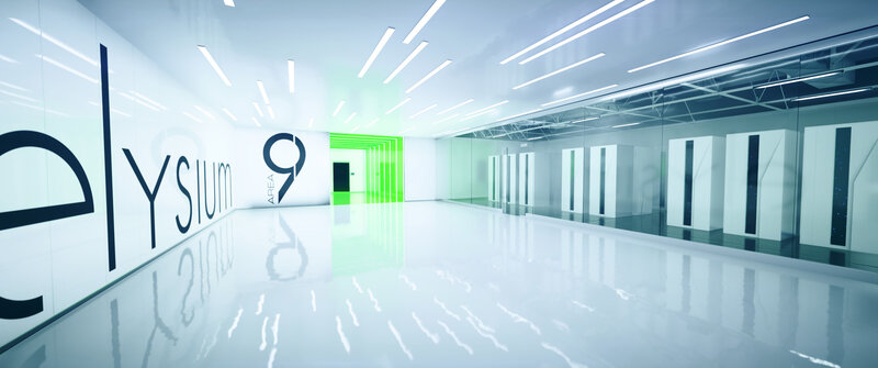 Server Room Corridor — White