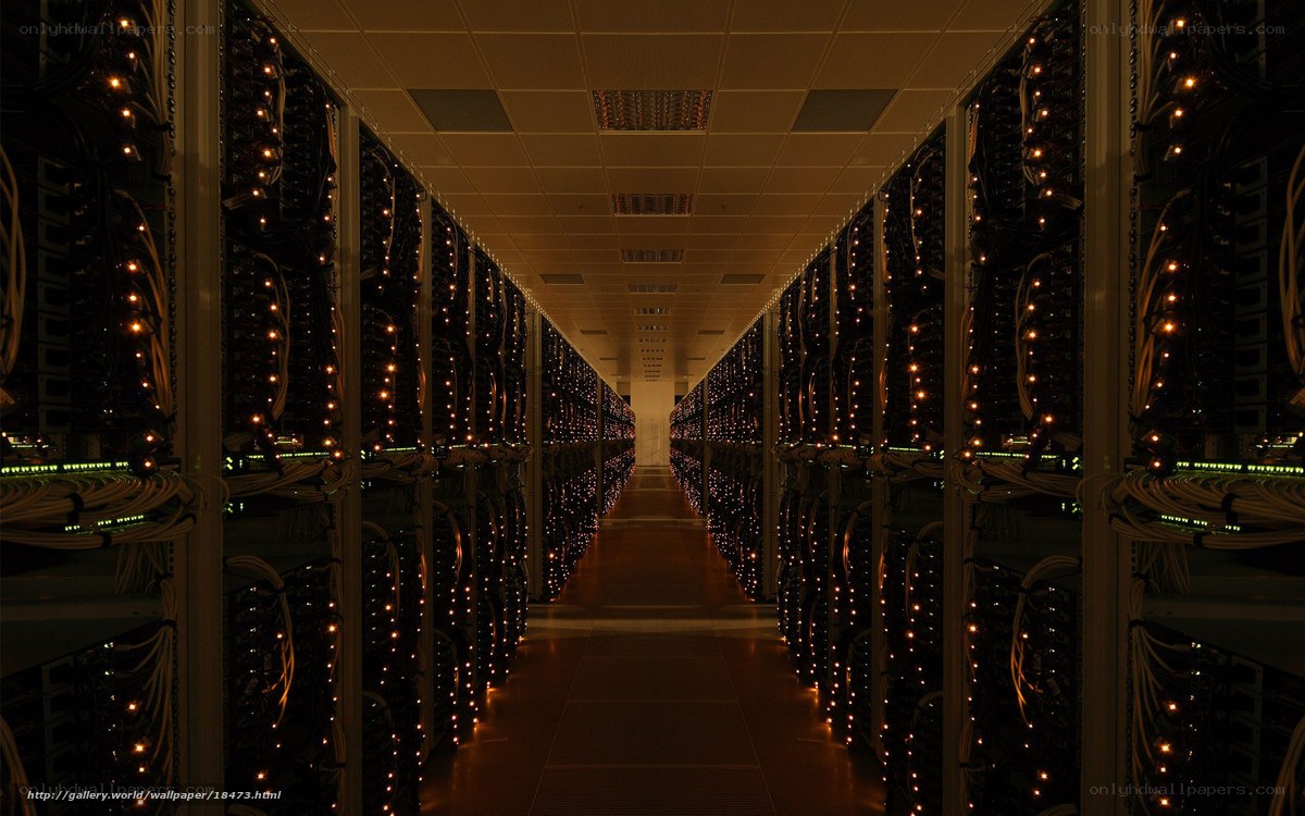 server room corridor