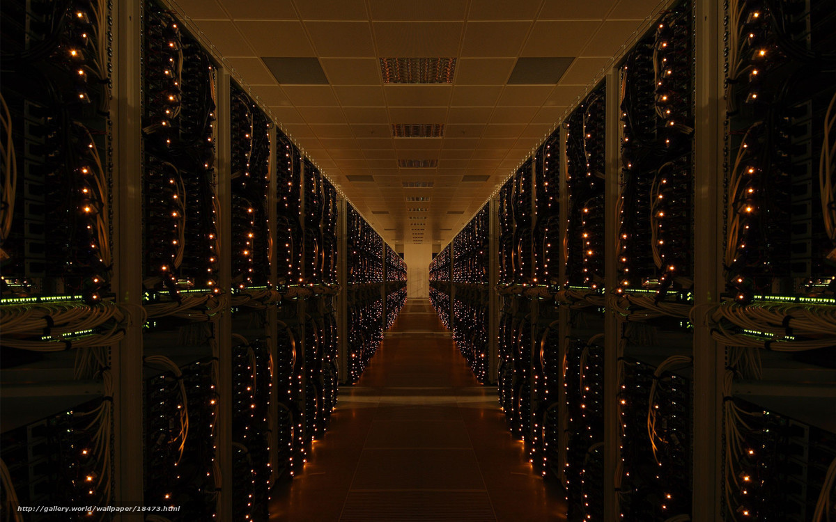 server room corridor