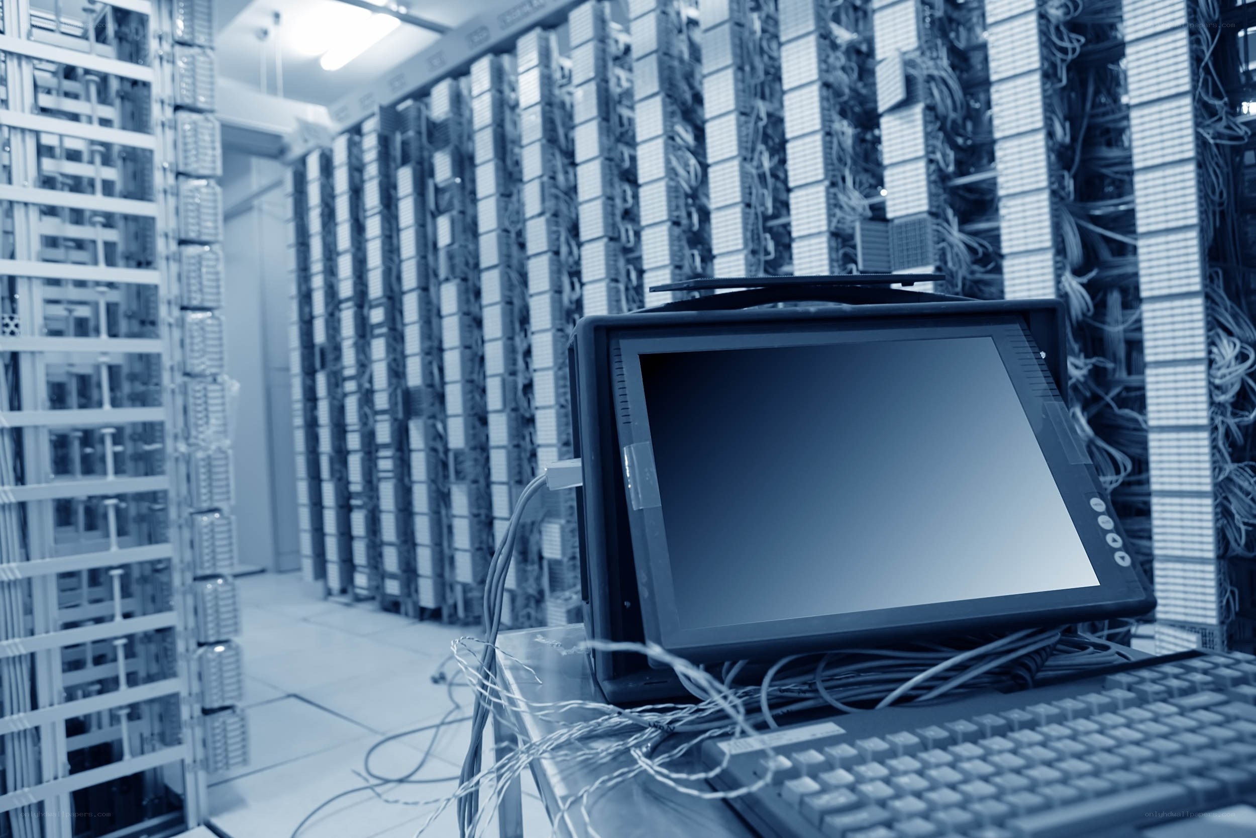 server room with computer