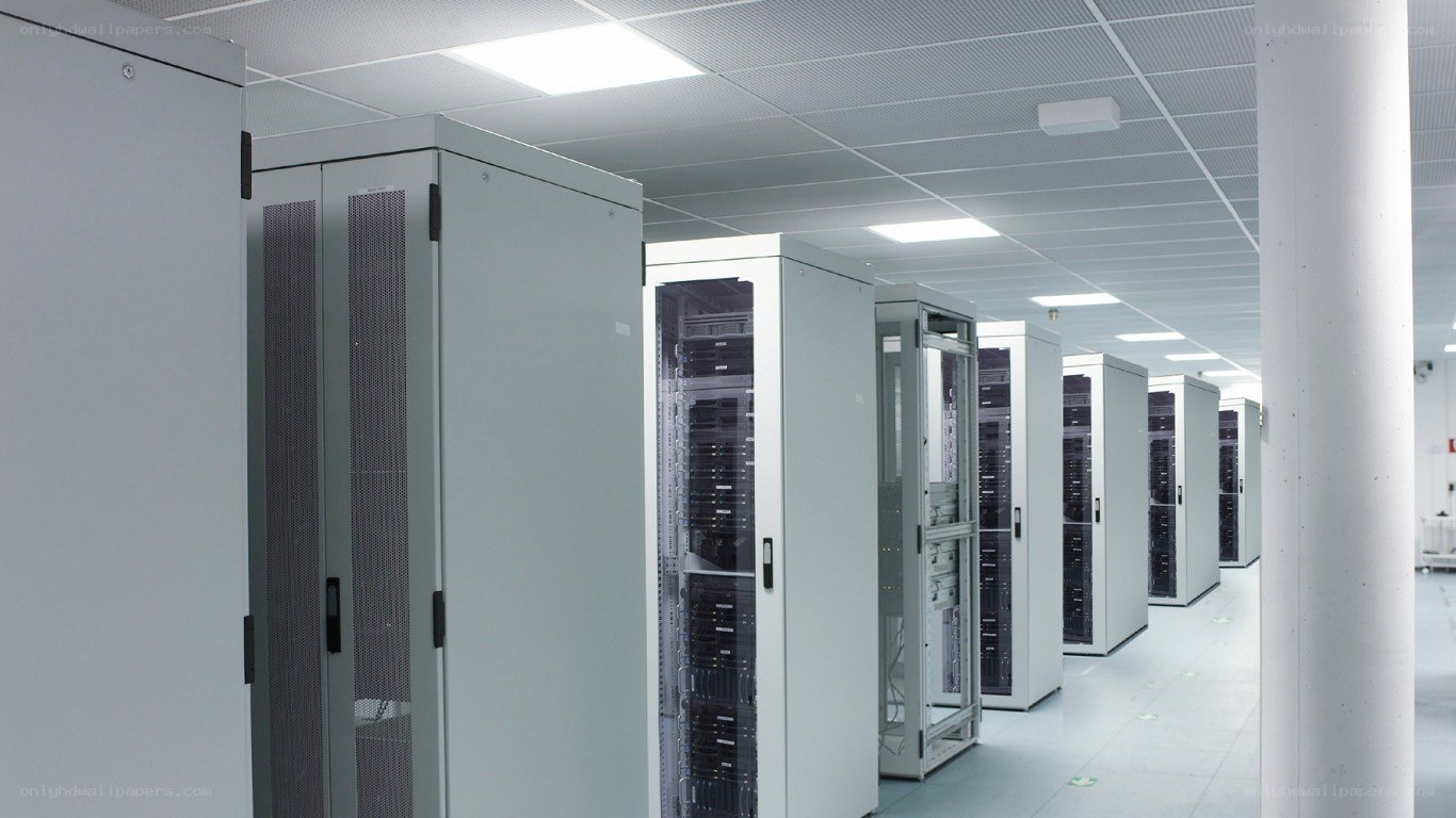 server room with racks