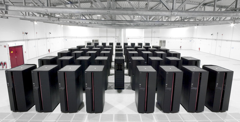 server room with racks