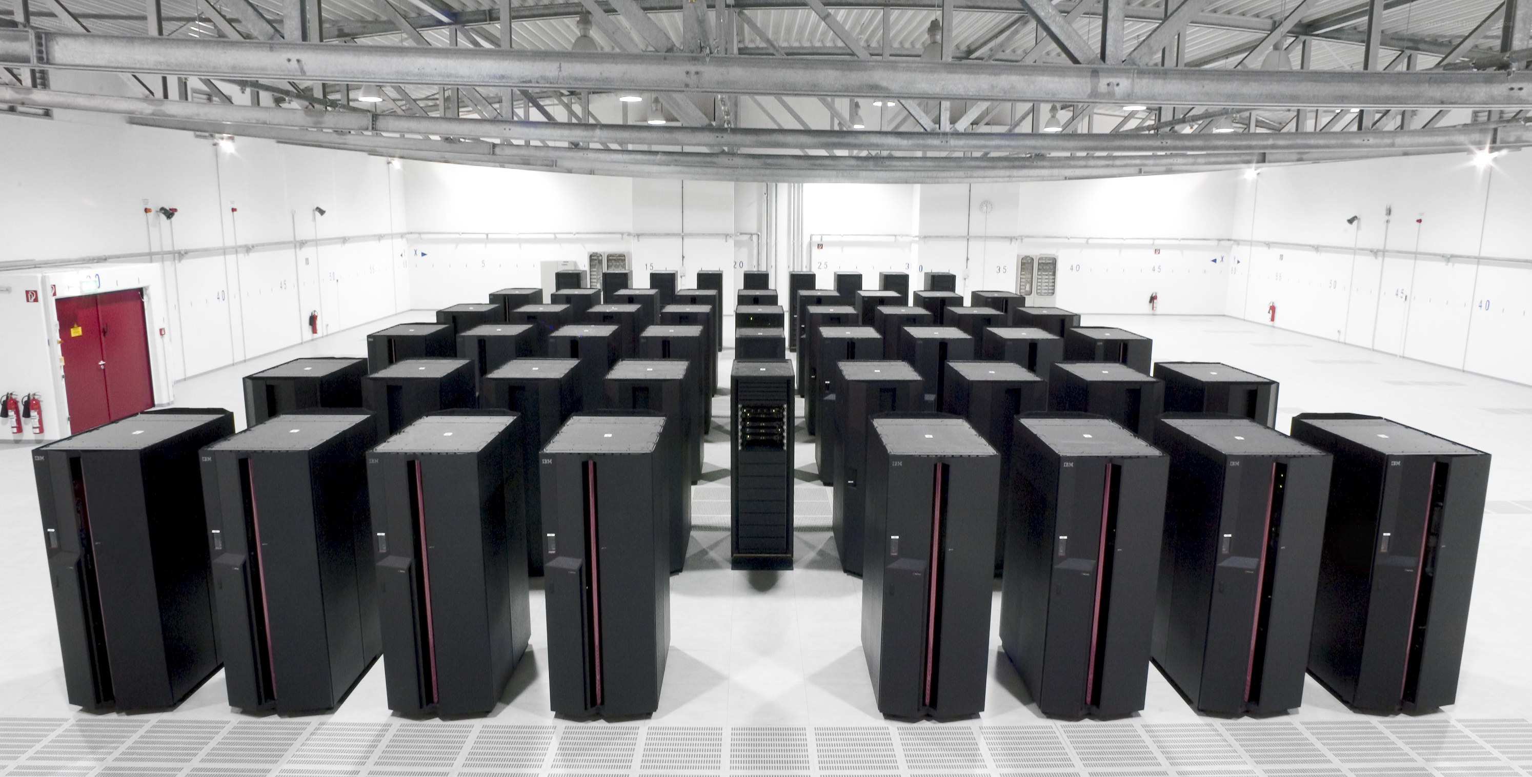 server room with racks