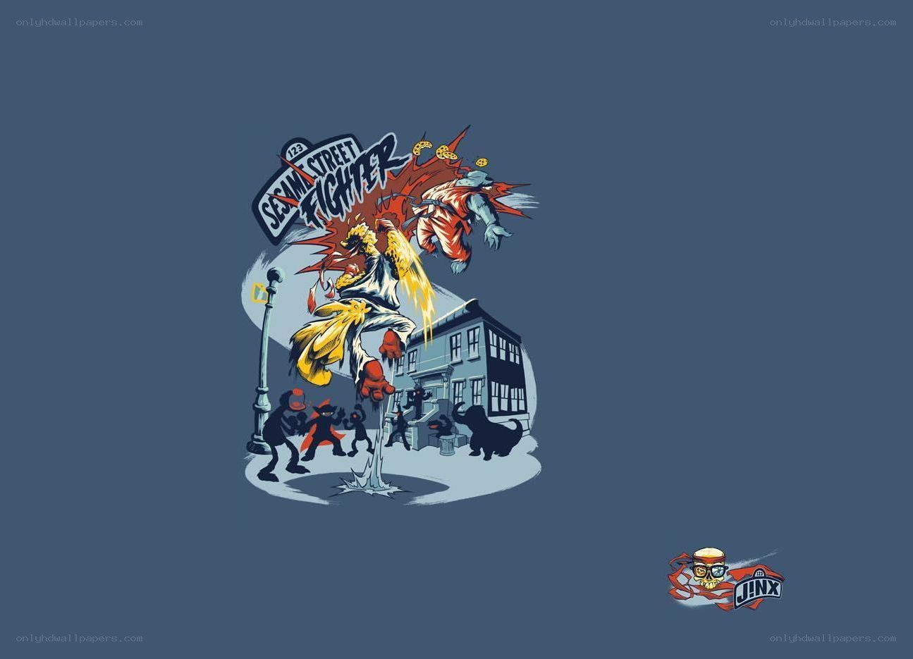 Sesame Street Fighter artwork