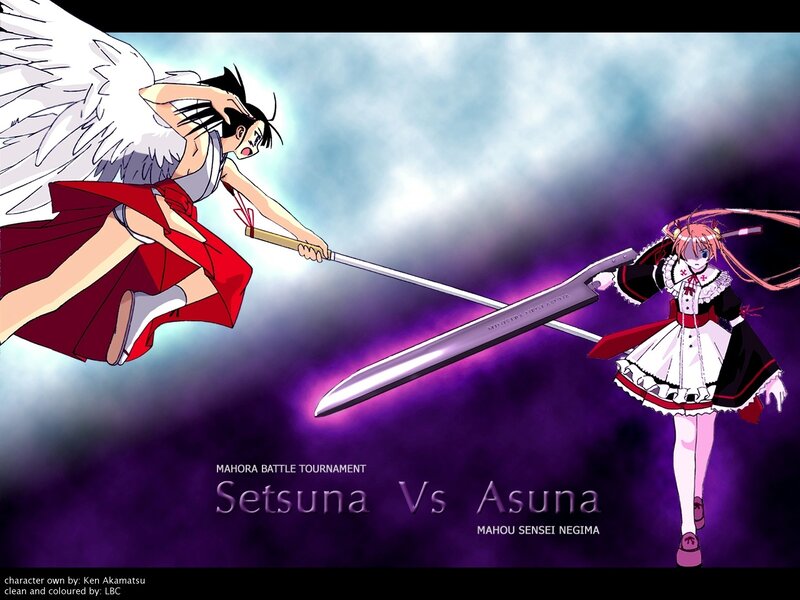 Setsuna vs Asuna battle