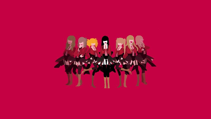 Seven Animated Girls — Red