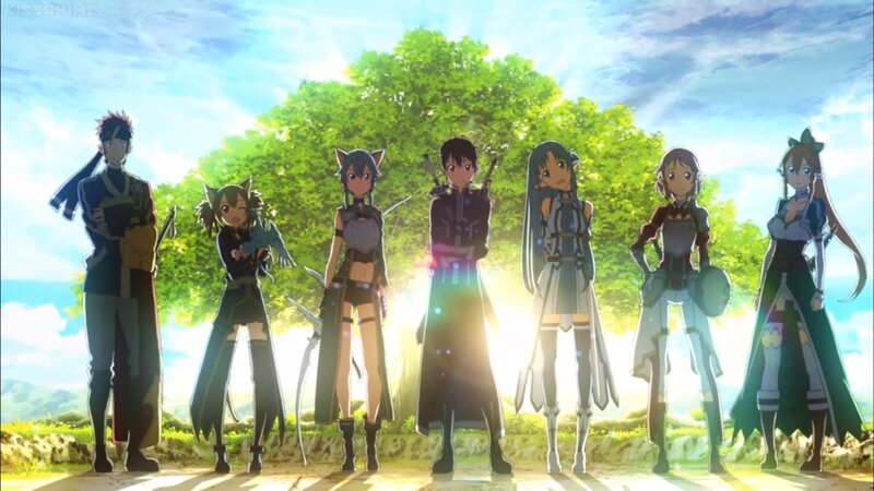 Seven Anime Characters — Green, Serene
