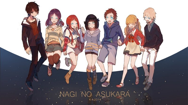 Seven Anime Characters — White, Calm