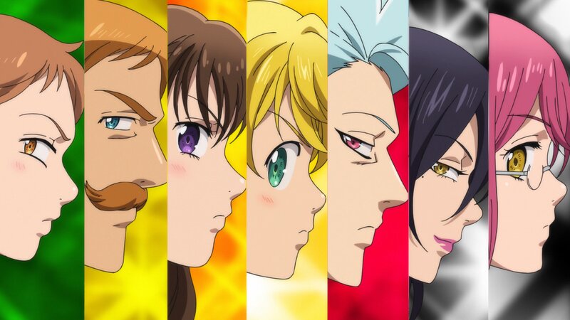 Seven Anime Characters — Yellow