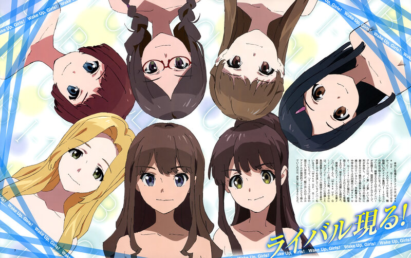 Seven Anime Girls — Blue, Bright
