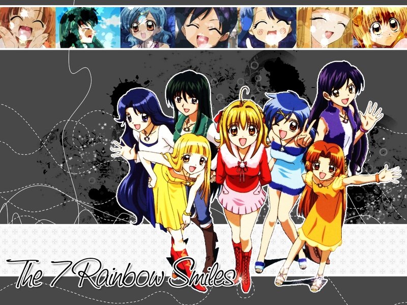 Seven Anime Girls — Blue
