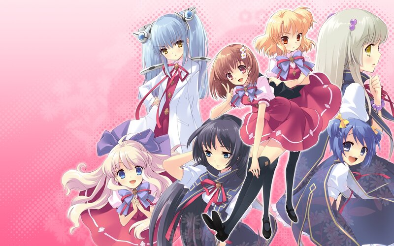 Seven Anime Girls — Pink