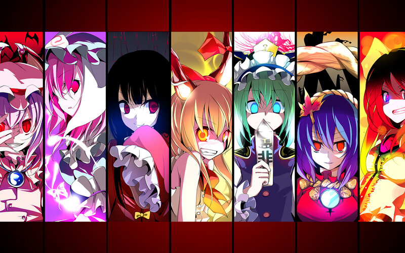 Seven Anime Girls — Red