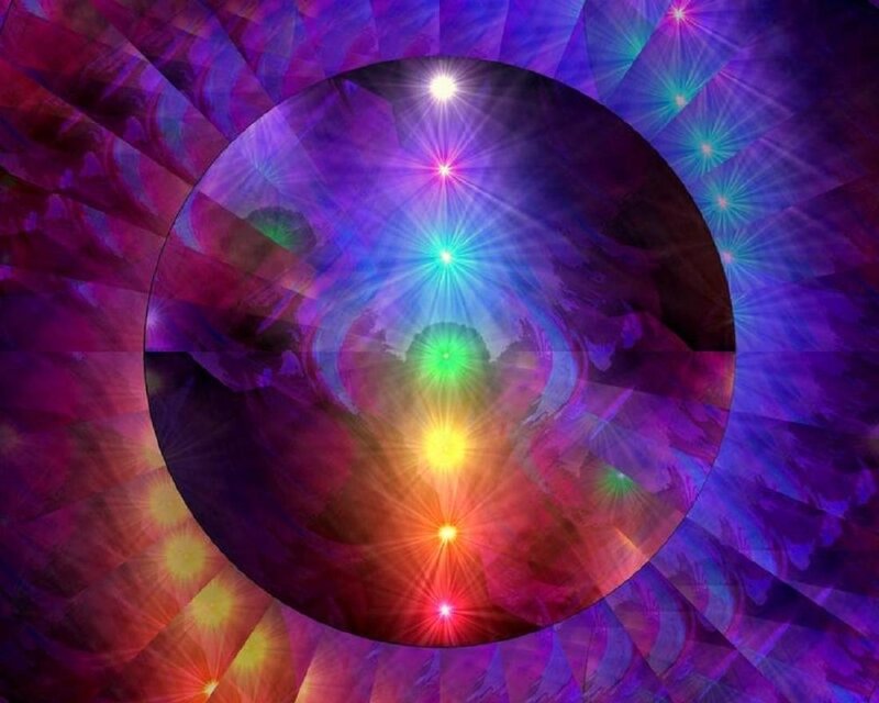 Seven Chakras in Circle