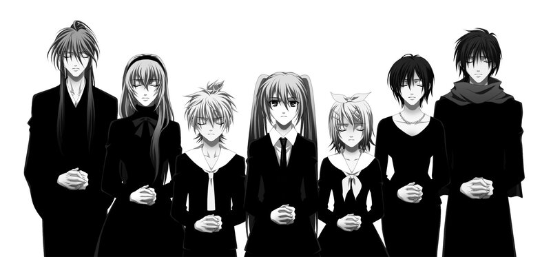 Seven Characters in Black