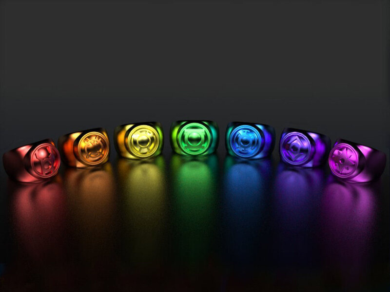 Seven colored power rings