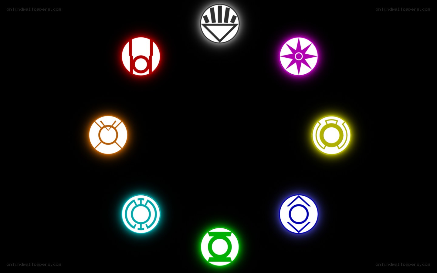 Seven Corps Lantern Symbols