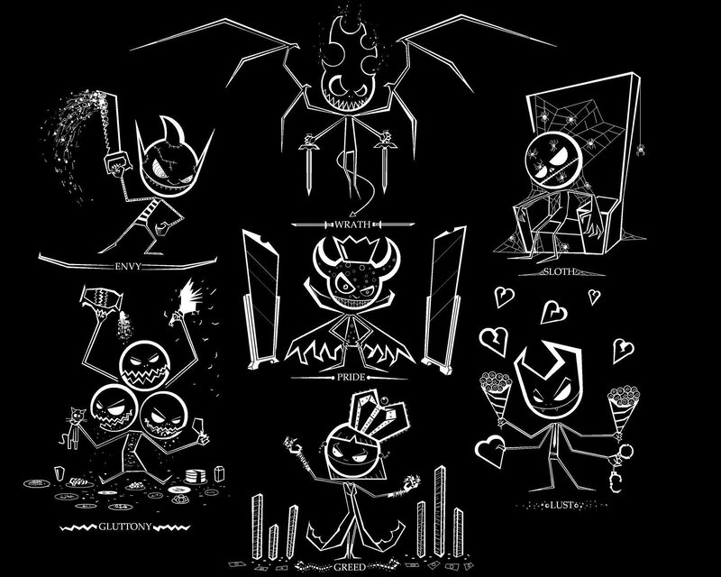 Seven Deadly Sins Characters — Black