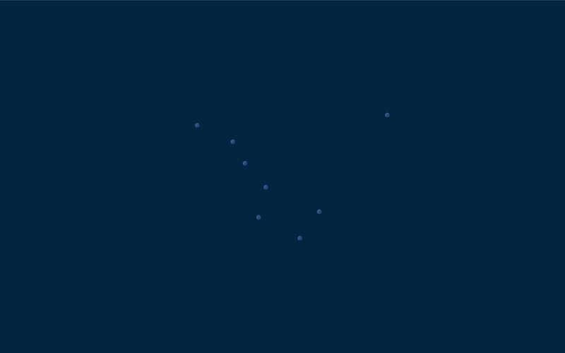 Seven Dots on Dark Background