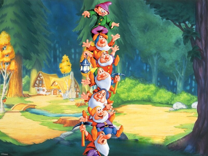 Seven Dwarfs in a tower
