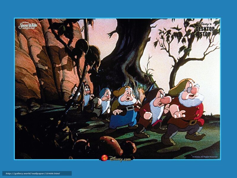 Seven Dwarfs in forest