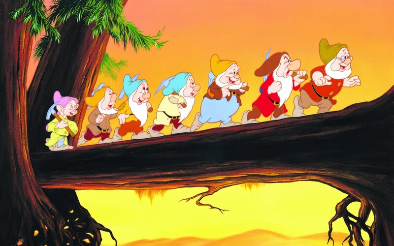Seven Dwarfs Walking