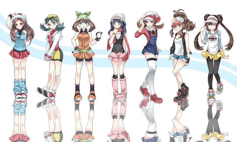 Seven Female Characters — White
