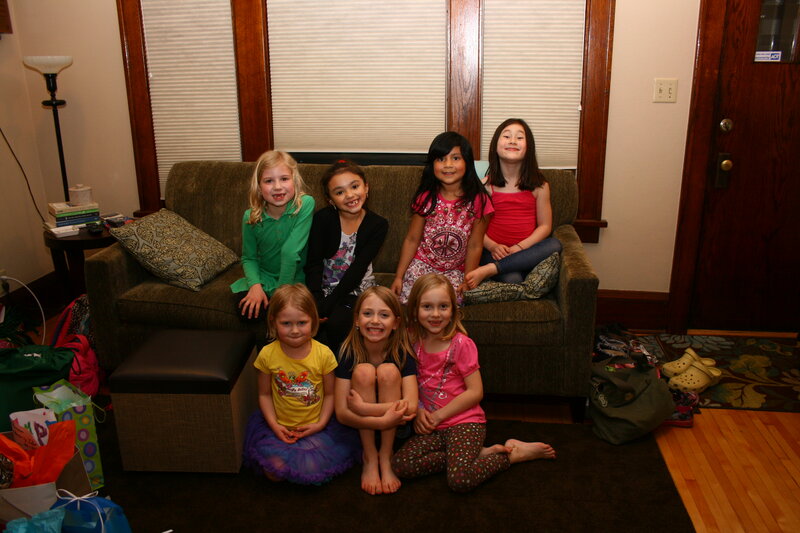 Seven Girls on a Couch — Brown