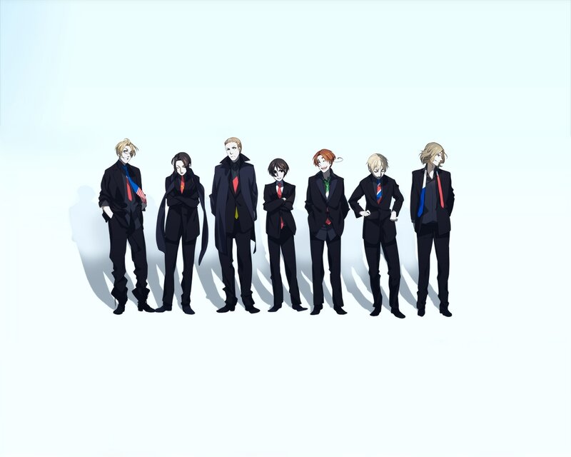 Seven Male Characters — Black, Neutral