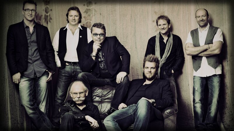 Seven Men in a Group — Black