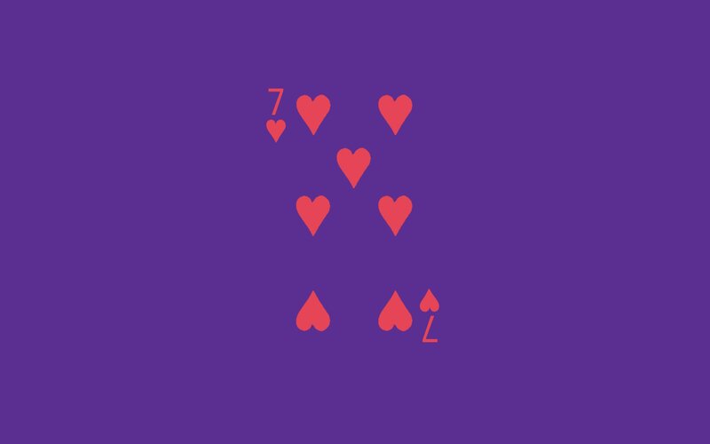 seven of hearts card