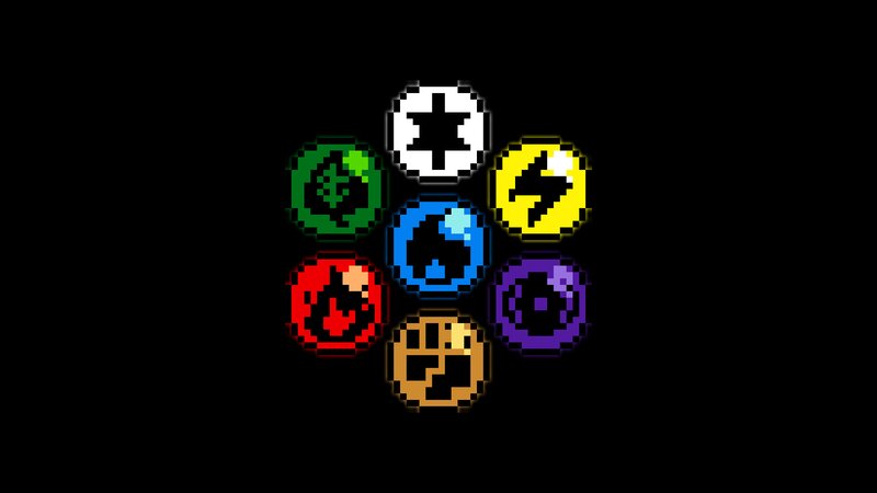 Seven Pixel Art Icons