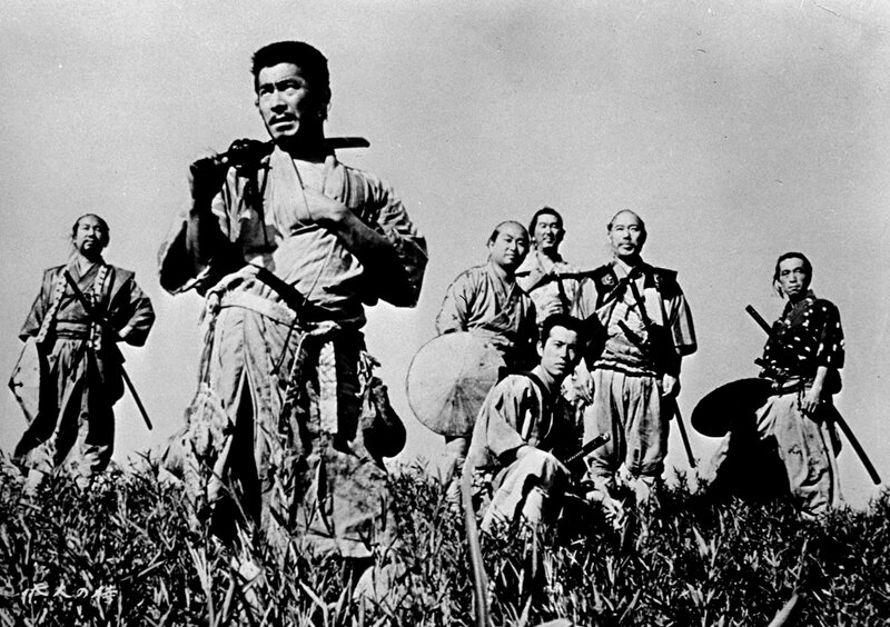 Seven Samurai group portrait