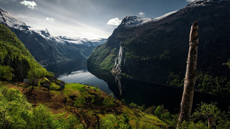Seven Sisters Waterfall — Green, Dramatic, Afternoon