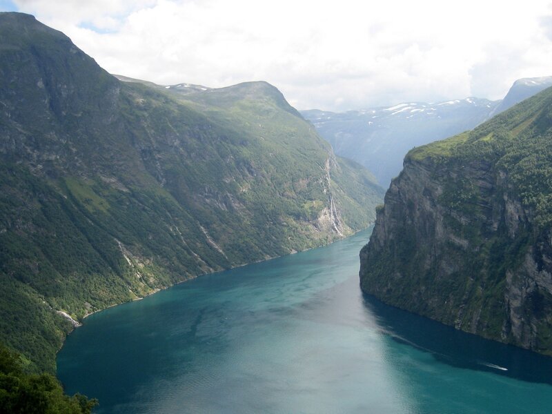 Seven Sisters waterfall in Norway