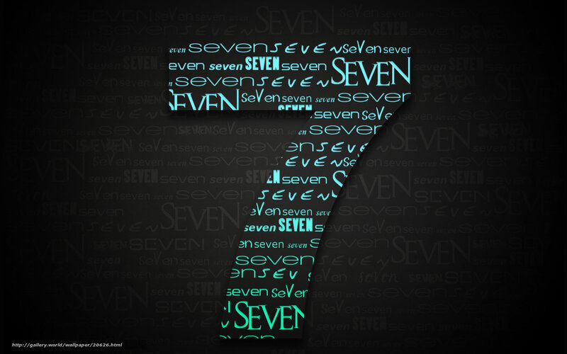 Seven text pattern background