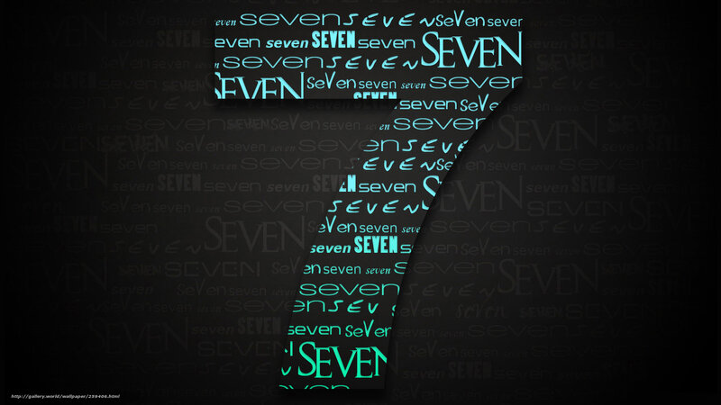 Seven text pattern wallpaper