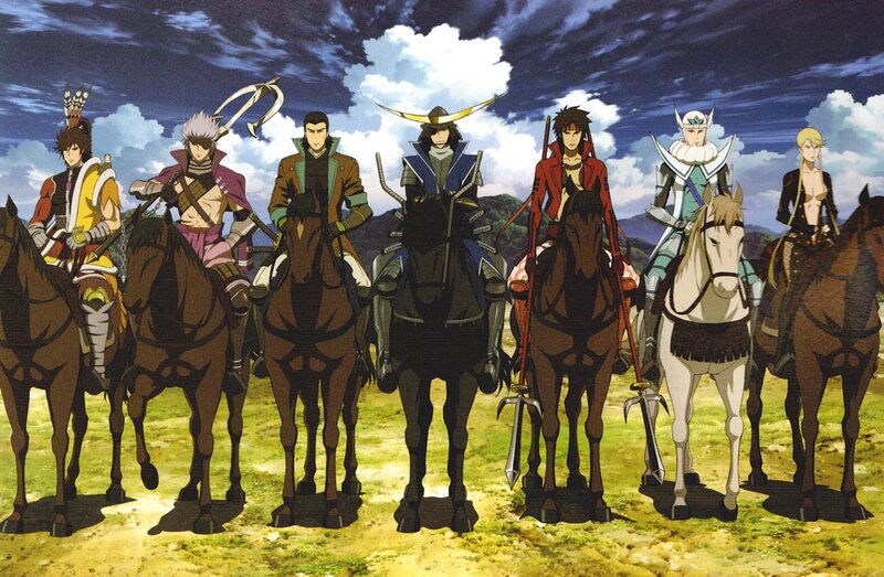 Seven Warriors on Horses