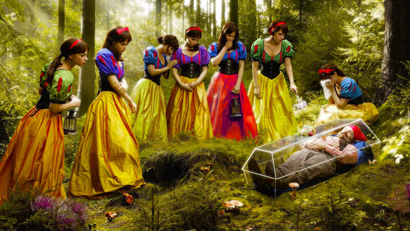 Seven Women in Forest