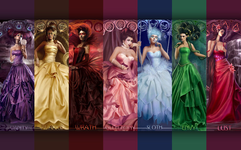 Seven Women in Gowns